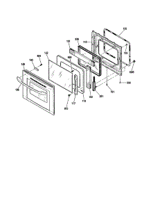 Door parts for Kenmore Wall Oven 911.47744200 (91147744200, 911 47744200) from AppliancePartsPros.com