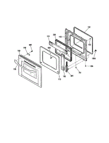 Door parts for Kenmore Wall Oven 911.47619200 (91147619200, 911 47619200) from AppliancePartsPros.com