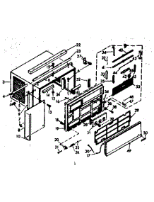 Cabinet Parts parts for Kenmore Heat Pump System 106.68211 (10668211, 106 68211) from AppliancePartsPros.com