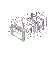Door - 91147753200 parts for Kenmore Wall Oven 911.47759200 (91147759200, 911 47759200) from AppliancePartsPros.com