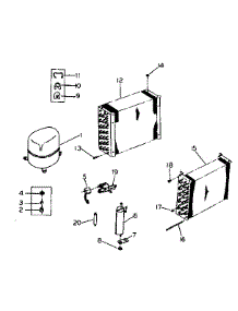 Unit Parts parts for Kenmore Heat Pump System 253.8721772 (2538721772, 253 8721772) from AppliancePartsPros.com