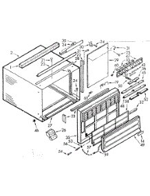 Cabinet Parts parts for Kenmore Heat Pump System 106.71700 (10671700, 106 71700) from AppliancePartsPros.com