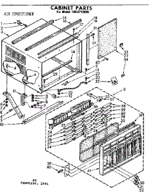 Cabinet Parts parts for Kenmore Heat Pump System 106.8712080 (1068712080, 106 8712080) from AppliancePartsPros.com