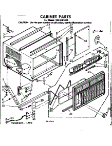 Cabinet Parts parts for Kenmore Heat Pump System 106.8701810 (1068701810, 106 8701810) from AppliancePartsPros.com