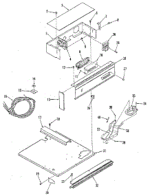 Control Panel Section parts for Kenmore Wall Oven 278.4038895 (2784038895, 278 4038895) from AppliancePartsPros.com