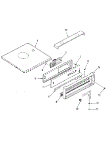 Control Panel Section parts for Kenmore Wall Oven 278.3118891 (2783118891, 278 3118891) from AppliancePartsPros.com