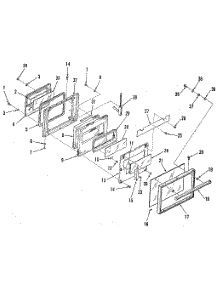 Oven Door parts for Kenmore Wall Oven 278.4298893 (2784298893, 278 4298893) from AppliancePartsPros.com