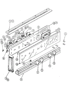 Control Panel parts for Kenmore Wall Oven 212.41 / 1988 (21241 / 1988, 212 41 / 1988) from AppliancePartsPros.com