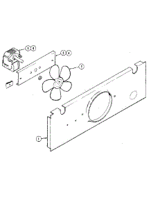 Fan-Cooling parts for Kenmore Wall Oven 212.46 / 1988 (21246 / 1988, 212 46 / 1988) from AppliancePartsPros.com