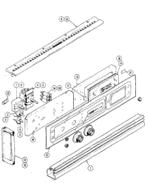 Control Panel parts for Kenmore Wall Oven 212.46 / 1988 (21246 / 1988, 212 46 / 1988) from AppliancePartsPros.com