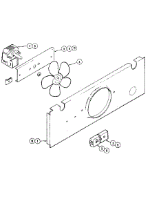 Cooling Fan parts for Kenmore Wall Oven 212.45 / 1988 (21245 / 1988, 212 45 / 1988) from AppliancePartsPros.com