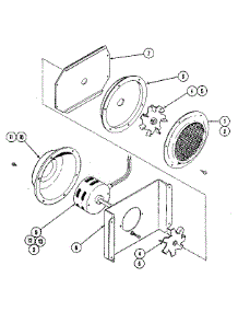 Fan: Convection parts for Kenmore Wall Oven 212.43 / 1988 (21243 / 1988, 212 43 / 1988) from AppliancePartsPros.com