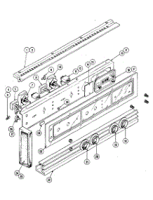 Control Panel parts for Kenmore Wall Oven 212.43 / 1988 (21243 / 1988, 212 43 / 1988) from AppliancePartsPros.com
