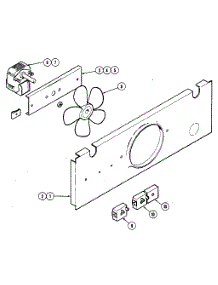Fan: Cooling parts for Kenmore Wall Oven 212.43 / 1988 (21243 / 1988, 212 43 / 1988) from AppliancePartsPros.com
