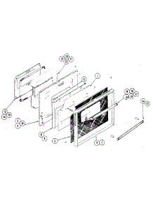 Door parts for Kenmore Wall Oven 212.37 / 1988 (21237 / 1988, 212 37 / 1988) from AppliancePartsPros.com