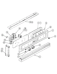 Control Panel - Lower Oven parts for Kenmore Wall Oven 21334 from AppliancePartsPros.com