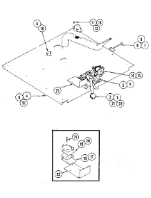 Internal Controls - Lower Oven parts for Kenmore Wall Oven 21334 from AppliancePartsPros.com