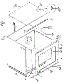 Lower Oven - Body parts for Kenmore Wall Oven 213.35 / 1988 (21335 / 1988, 213 35 / 1988) from AppliancePartsPros.com
