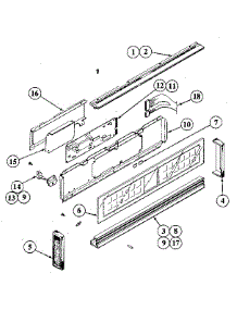Control Panel parts for Kenmore Wall Oven 212.44 / 1988 (21244 / 1988, 212 44 / 1988) from AppliancePartsPros.com