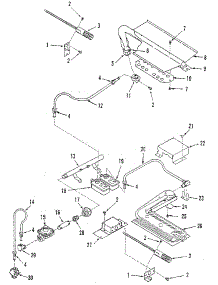Burner parts for Kenmore Wall Oven 911.3018892 (9113018892, 911 3018892) from AppliancePartsPros.com