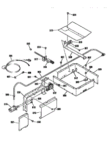 Burner Section parts for Kenmore Wall Oven 911.30158590 (91130158590, 911 30158590) from AppliancePartsPros.com