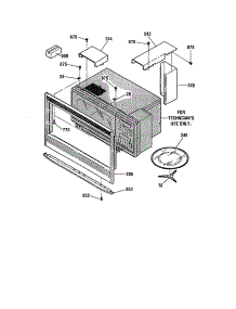 Microwave Enclosures parts for Kenmore Wall Oven 911.41489991 (91141489991, 911 41489991) from AppliancePartsPros.com