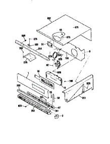 Control Panel Section parts for Kenmore Wall Oven 911.4803993 (9114803993, 911 4803993) from AppliancePartsPros.com