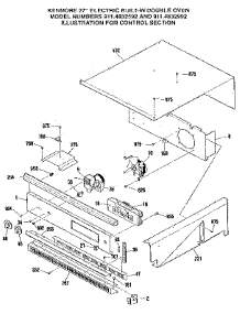 Control Section parts for Kenmore Wall Oven 911.4832592 (9114832592, 911 4832592) from AppliancePartsPros.com