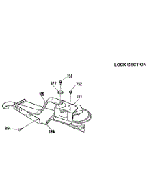 Lock Section parts for Kenmore Wall Oven 911.4832592 (9114832592, 911 4832592) from AppliancePartsPros.com