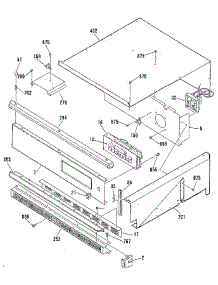 Control Panel Section parts for Kenmore Wall Oven 911.4742590 (9114742590, 911 4742590) from AppliancePartsPros.com