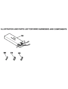Wire Harness & Components parts for Kenmore Wall Oven 911.4842591 (9114842591, 911 4842591) from AppliancePartsPros.com