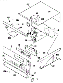 Control Panel Section parts for Kenmore Wall Oven 911.4803991 (9114803991, 911 4803991) from AppliancePartsPros.com