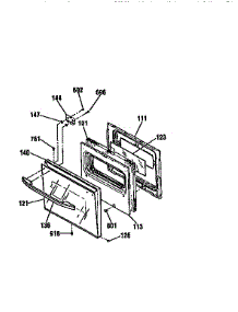Lower Door Section parts for Kenmore Wall Oven 911.48369690 (91148369690, 911 48369690) from AppliancePartsPros.com