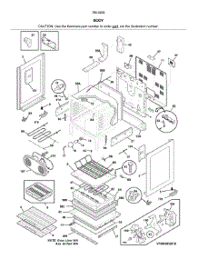Body parts for Kenmore Range 790.92653810 (79092653810, 790 92653810) from AppliancePartsPros.com