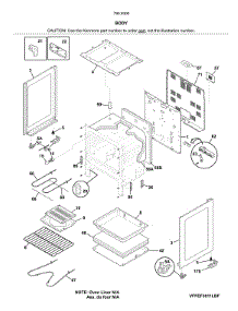 Body parts for Kenmore Range 790.93009315 (79093009315, 790 93009315) from AppliancePartsPros.com