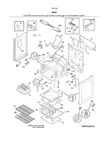 Body parts for Kenmore Range 790.74032313 (79074032313, 790 74032313) from AppliancePartsPros.com