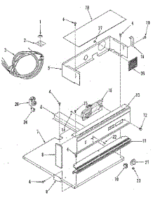 Control Panel Section parts for Kenmore Wall Oven 911.4228893 (9114228893, 911 4228893) from AppliancePartsPros.com