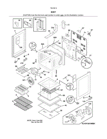 Body parts for Kenmore Range 790.96182712 (79096182712, 790 96182712) from AppliancePartsPros.com
