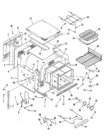 Lower Body Section parts for Kenmore Wall Oven 911.4298894 (9114298894, 911 4298894) from AppliancePartsPros.com