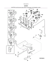 Burner parts for Kenmore Range 790.73433314 (79073433314, 790 73433314) from AppliancePartsPros.com