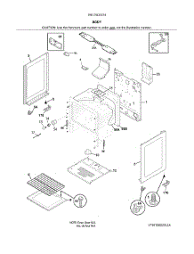 Body parts for Kenmore Range 790.73433314 (79073433314, 790 73433314) from AppliancePartsPros.com