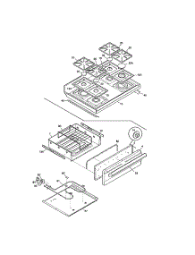 Top / Drawer parts for Kenmore Range 790.73778100 (79073778100, 790 73778100) from AppliancePartsPros.com