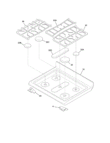 Main Top parts for Kenmore Range 790.78033300 (79078033300, 790 78033300) from AppliancePartsPros.com