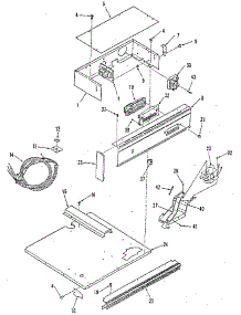 Control Panel Section parts for Kenmore Wall Oven 911.4088896 (9114088896, 911 4088896) from AppliancePartsPros.com