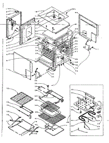 Oven Body parts for Kenmore Wall Oven 154.41280 (15441280, 154 41280) from AppliancePartsPros.com