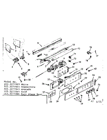 Control Panel Section parts for Kenmore Wall Oven 103.3277003 (1033277003, 103 3277003) from AppliancePartsPros.com