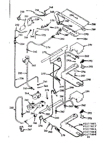 Burner Section parts for Kenmore Wall Oven 103.3277003 (1033277003, 103 3277003) from AppliancePartsPros.com