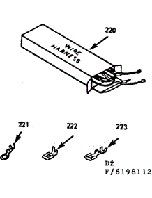 Wire Harnesses And Components parts for Kenmore Range 911.6208112 (9116208112, 911 6208112) from AppliancePartsPros.com