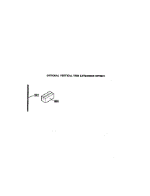 Optional Vertical Trim Extension parts for Kenmore Range 911.4624895 (9114624895, 911 4624895) from AppliancePartsPros.com