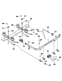 Top Burner Section parts for Kenmore Range 911.7340192 (9117340192, 911 7340192) from AppliancePartsPros.com